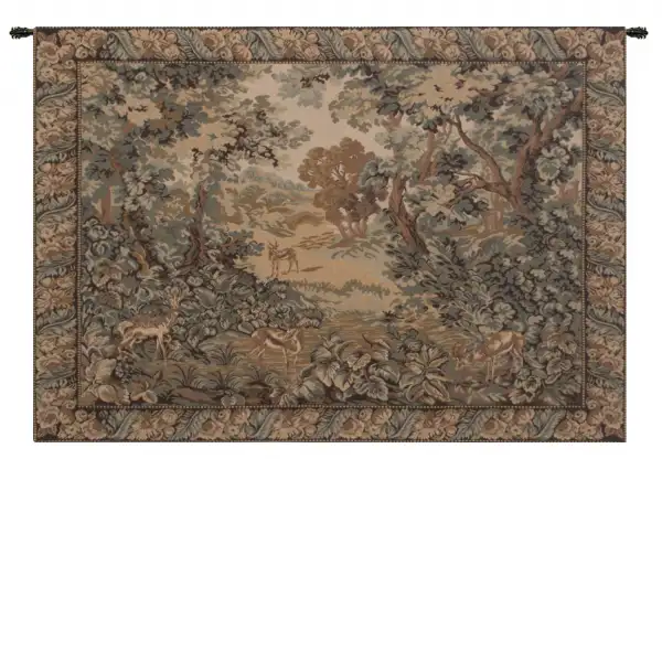 Charlotte Home Furnishing Inc. Imported Tapestry - 37 in. x 26 in. | Verdure And Reindeer