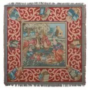 Beatrix Potter I Belgian Throw - 58 in. x 58 in. Cotton by Beatrix Potter