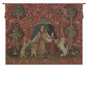 A Mon Seul Desir IV European Tapestry - 33 in. x 25 in. Cotton/Viscose/Polyester by Charlotte Home Furnishings