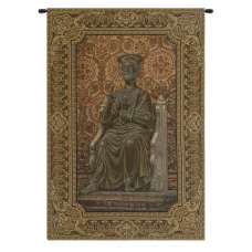 Bronze Statue of St. Pietro Italian Tapestry
