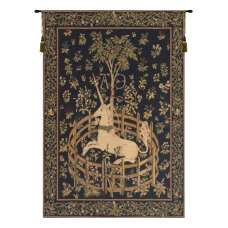 Unicorn in Captivity European Tapestry Wall Hanging