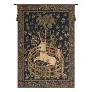 Unicorn in Captivity Belgian Tapestry Wall Hanging
