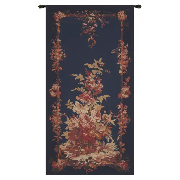 Portiere Romantique Blue Belgian Tapestry Wall Hanging