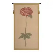 Redoute Rose Belgian Tapestry Wall Hanging - 28 in. x 50 in. Cotton by Pierre-Joseph Redoute