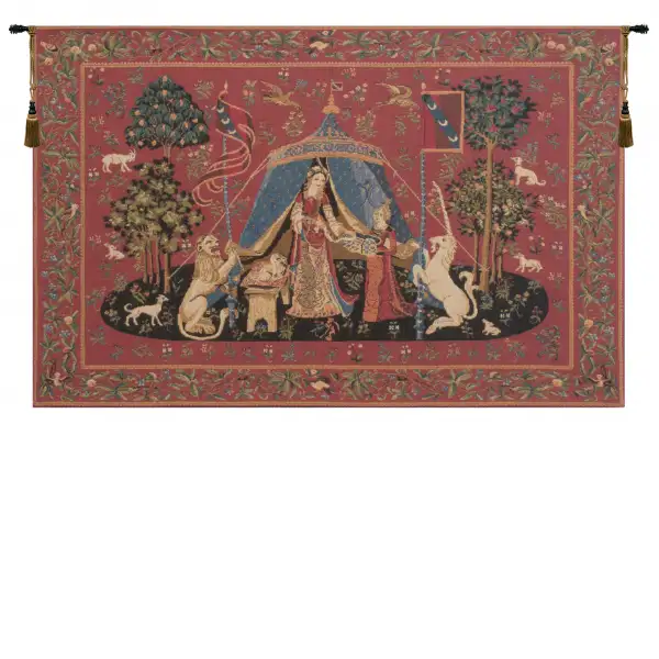 Charlotte Home Furnishing Inc. Belgium Tapestry - 28 in. x 18 in. | Desire A Mon Seul Desir