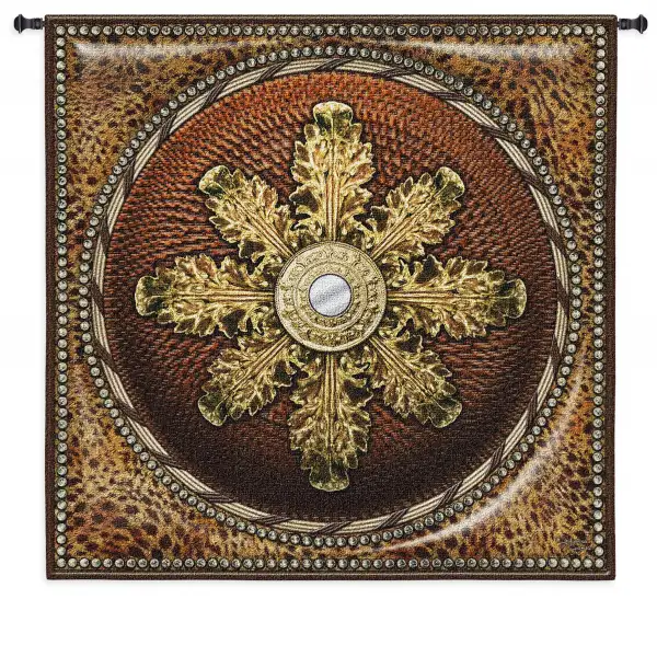 Charlotte Home Furnishing Inc. North America Tapestry - 45 in. x 45 in. Acorn Studios | Leopard Mirror