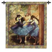 Dancers in Blue Wall Tapestry