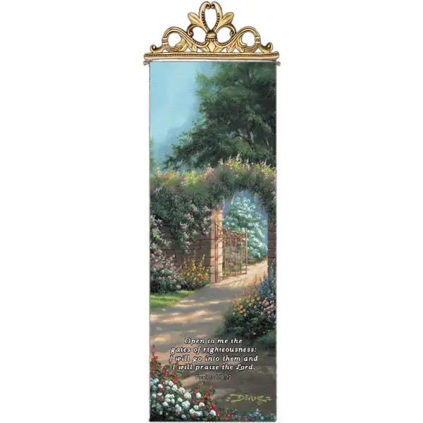Gates of Righteousness- Religious Wall Tapestry Bell Pull