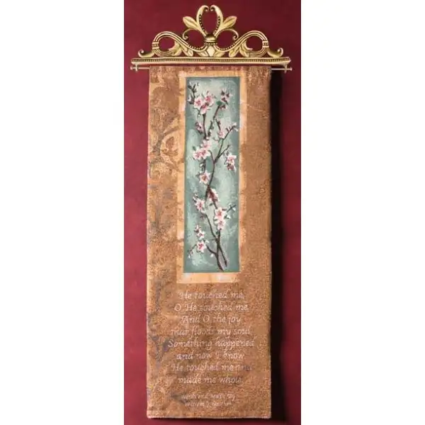 He Touched Me- Religious Wall Tapestry Bell Pull