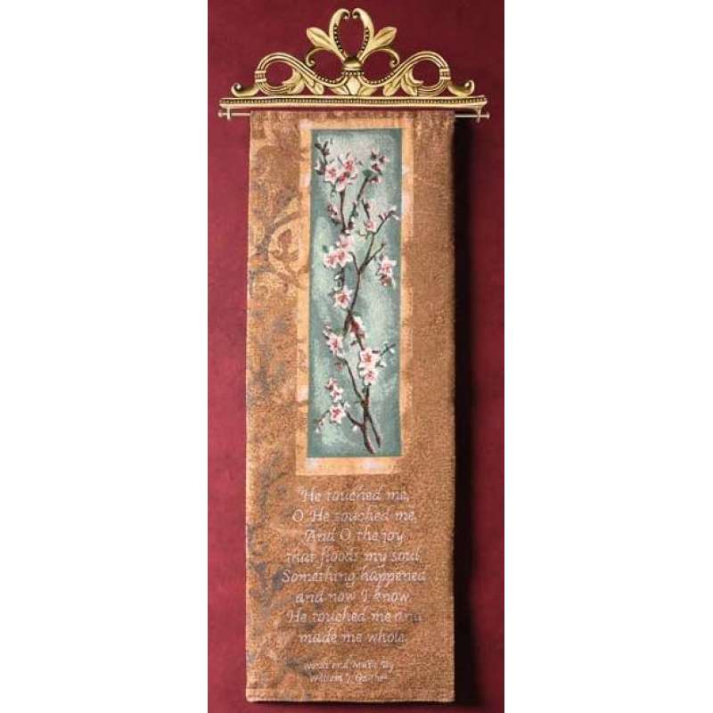 He Touched Me Religious Bell Pull Tapestry Bell Pull