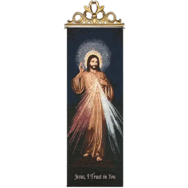 The Divine Mercy- Religious Wall Tapestry Bell Pull