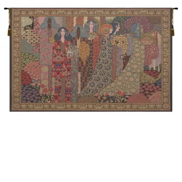 Charlotte Home Furnishing Inc. Belgium Tapestry - 38 in. x 27 in. Vittorio Zecchin | Aladin European Tapestry