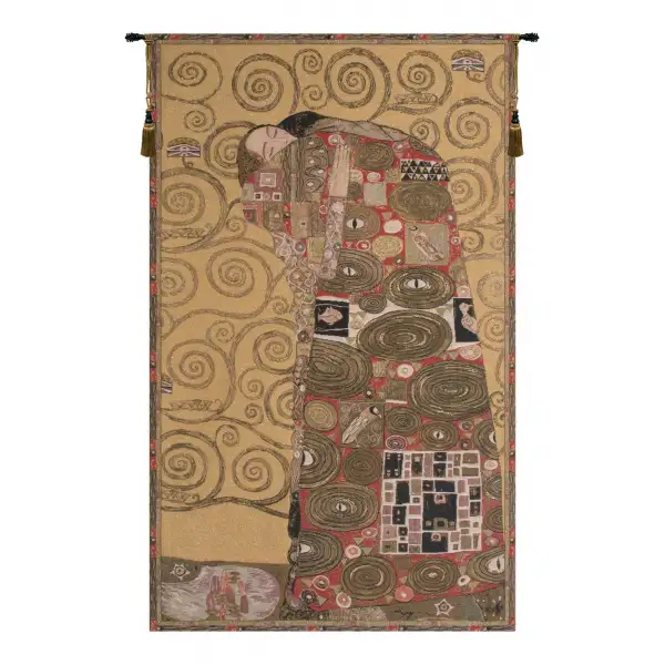 Charlotte Home Furnishing Inc. Belgium Tapestry - 18 in. x 29 in. Gustav Klimt | Accomplissement by Klimt II European Tapestry