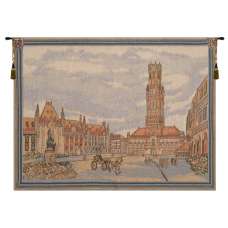 Views of Bruges I European Tapestry Wall Hanging