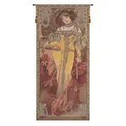 Mucha Autumn Belgian Tapestry Wall Hanging