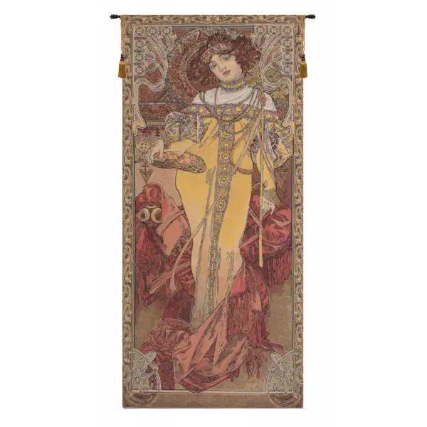 Mucha Autumn Belgian Tapestry Wall Hanging