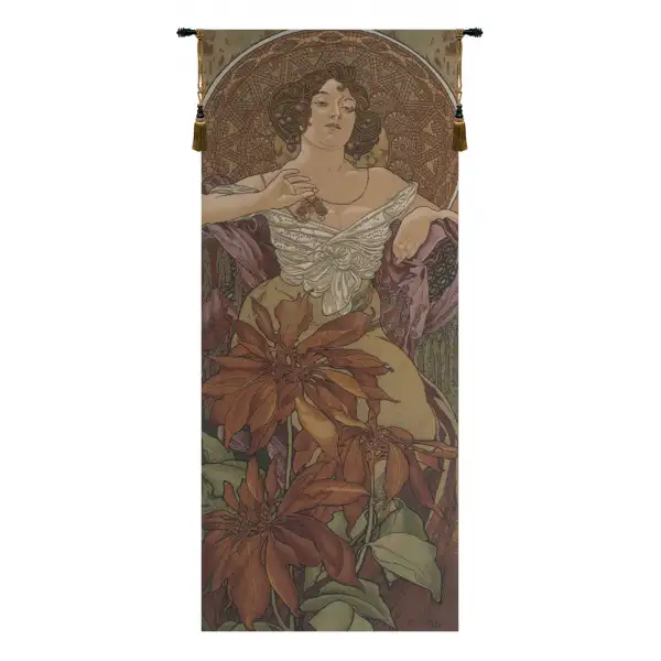 Charlotte Home Furnishing Inc. Belgium Tapestry - 19 in. x 42 in. Alphonse Mucha | Mucha Rubis