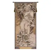 Mucha Winter Belgian Tapestry Wall Hanging