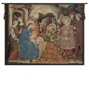Adoration Palla Strozzi Italian Tapestry - 33 in. x 26 in. Cotton/Viscose/Polyester by Gentile Da Fabriano