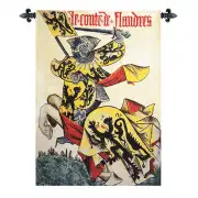 Comte De Flandre Belgian Tapestry Wall Hanging