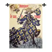 Roi De France Charles VII Belgian Tapestry Wall Hanging
