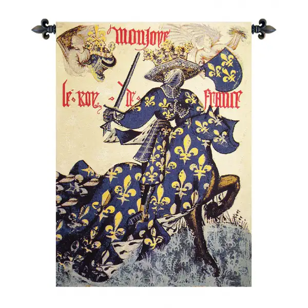 Roi De France Charles VII Belgian Tapestry Wall Hanging