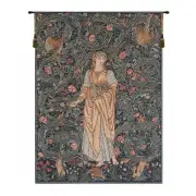 Flora Without Border Belgian Tapestry Wall Hanging - 19 in. x 25 in. Cotton by Edward Burne Jones