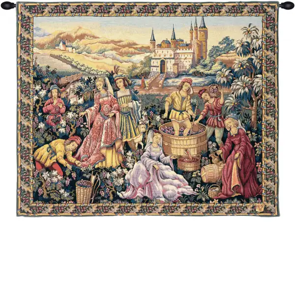 Vendanges au Chateau French Tapestry