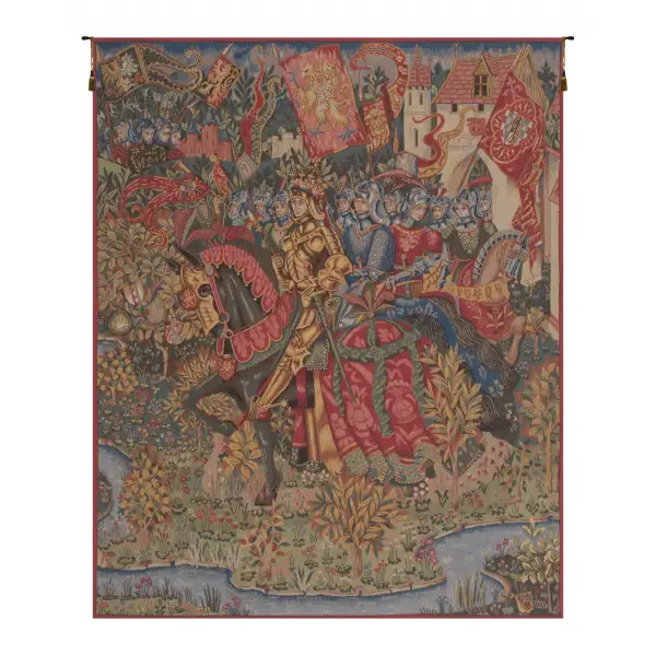Charlotte Home Furnishing Inc. France Tapestry - 29 in. x 36 in. | King Arthur Le Roi Arthur French Tapestry