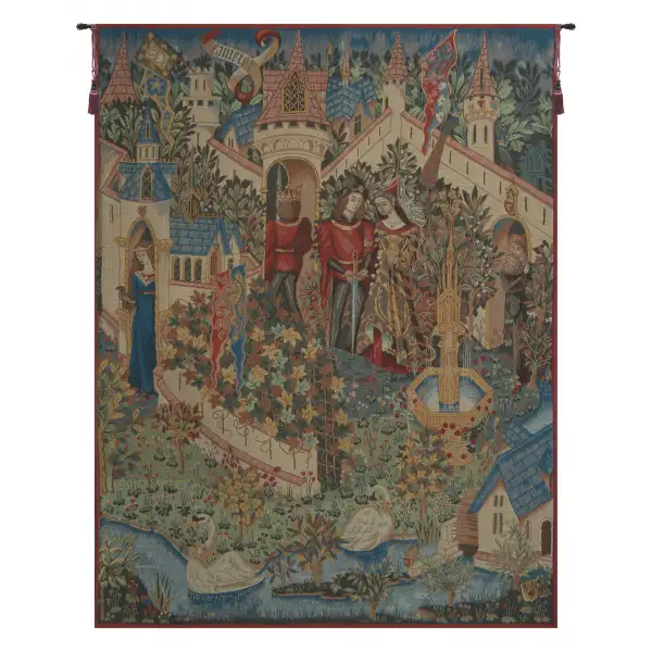 Charlotte Home Furnishing Inc. France Tapestry - 28 in. x 36 in. | Genevieve Guenievre French Tapestry
