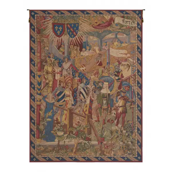 Charlotte Home Furnishing Inc. France Tapestry - 26 in. x 36 in. Jean-Paul Laurens | La Cour French Tapestry