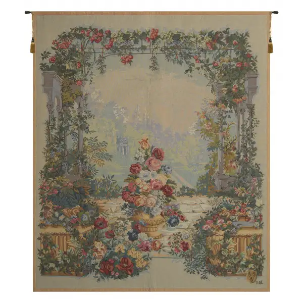 Charlotte Home Furnishing Inc. France Tapestry - 55 in. x 60 in. | Bouquet de Armide French Tapestry