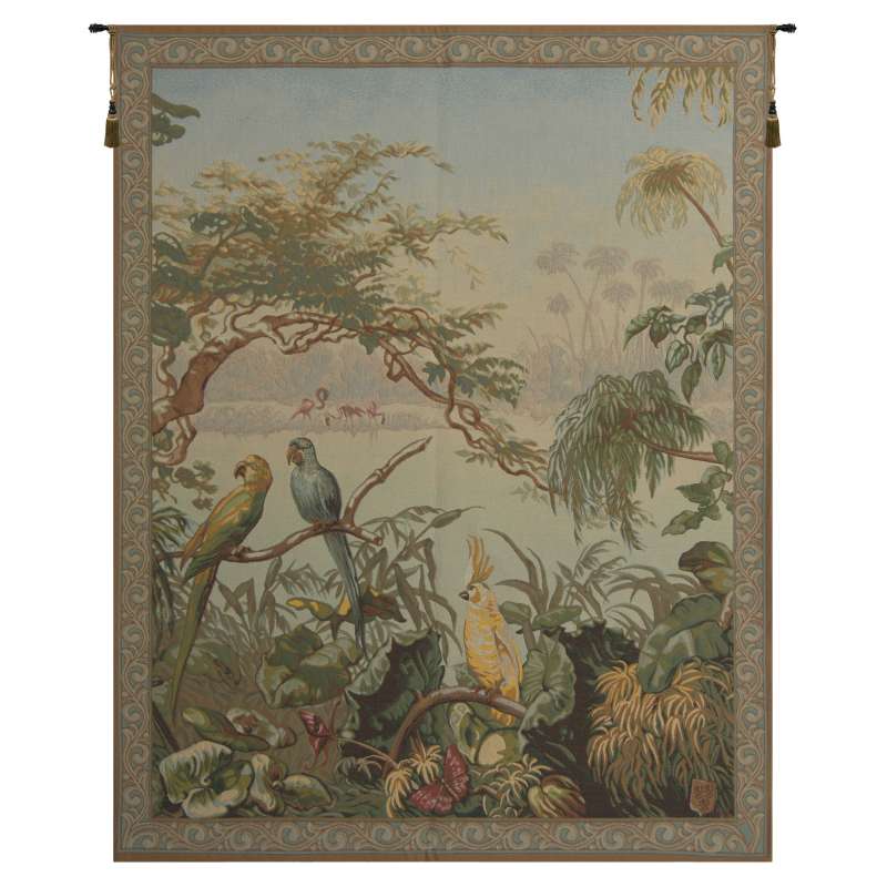 Oiseaux Exotique Exotic Birds French Tapestry Wall Hanging