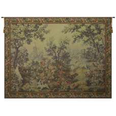 Printemps Ete with Border French Tapestry Wall Hanging