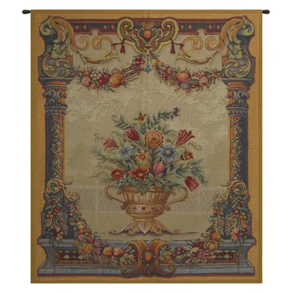 Charlotte Home Furnishing Inc. France Tapestry - 34 in. x 28 in. | Jardin Beusmesnil French Tapestry