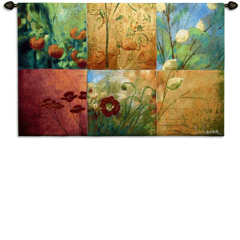 Citrus Garden Botancial Contemporary Tapestry Wall Hanging