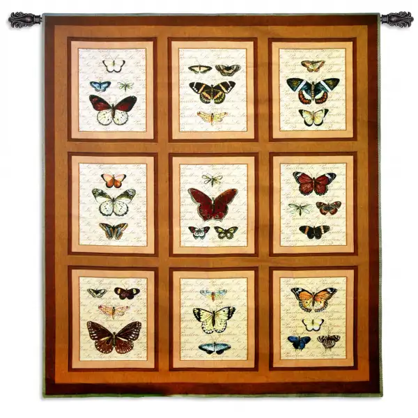 Charlotte Home Furnishing Inc. North America Tapestry - 44 in. x 50 in. | Butterflies Nature