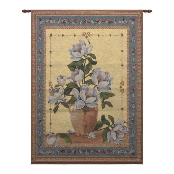 Charlotte Home Furnishing Inc. North America Tapestry - 26 in. x 36 in. | Spring Magnolias I Fine Art Tapestry