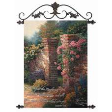 The Rose Garden- Thomas Kinkade Fine Art Tapestry
