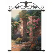 The Rose Garden- Thomas Kinkade Wall Tapestry