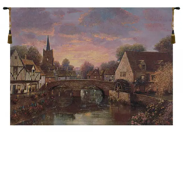 Charlotte Home Furnishing Inc. North America Tapestry - 47 in. x 35 in. | The Mill Pond Fine Art Tapestry
