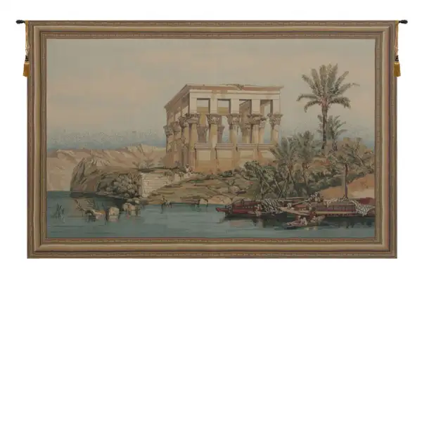 Charlotte Home Furnishing Inc. Imported Tapestry - 40 in. x 26 in. David Roberts | Temple of Philae
