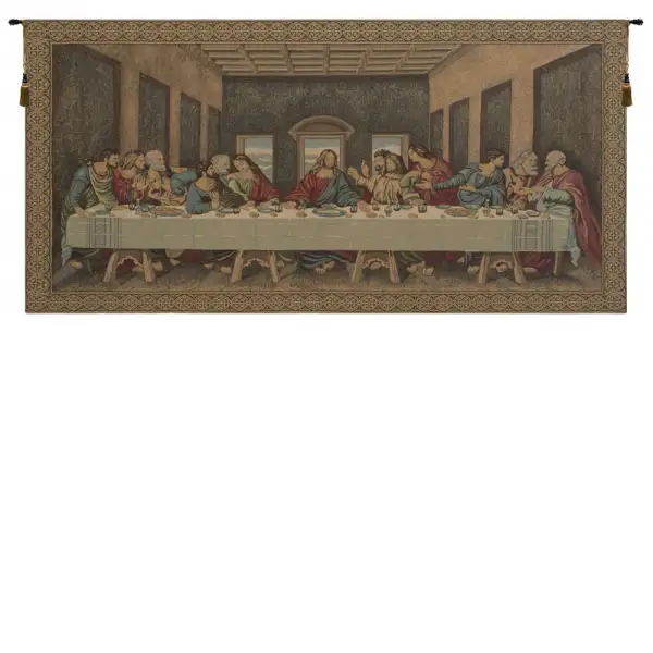 Charlotte Home Furnishing Inc. Imported Tapestry - 52 in. x 25 in. Leonardo da Vinci | The Last Supper V