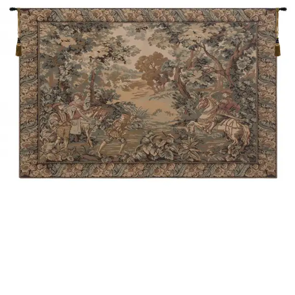 Charlotte Home Furnishing Inc. Imported Tapestry - 37 in. x 26 in. | Hunting Scene Fersan