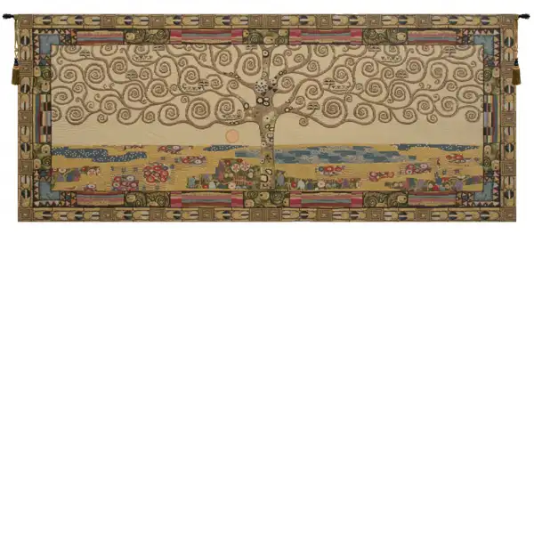 Charlotte Home Furnishing Inc. Italy Tapestry - 25 in. x 19 in. Gustav Klimt | Tree of Life by Klimt I Italian Tapestry