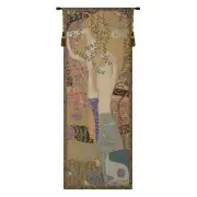Water Snakes By Klimt Italian Tapestry - 24 in. x 65 in. Cotton/Viscose/Polyester by Gustav Klimt