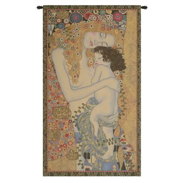 Charlotte Home Furnishing Inc. Italy Tapestry - 24 in. x 44 in. Gustav Klimt | Ages of Women by Klimt Italian Tapestry