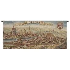 Florence Ancient Map Italian Tapestry Wall Hanging