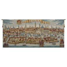 Venice Ancient Map Italian Tapestry Wall Hanging