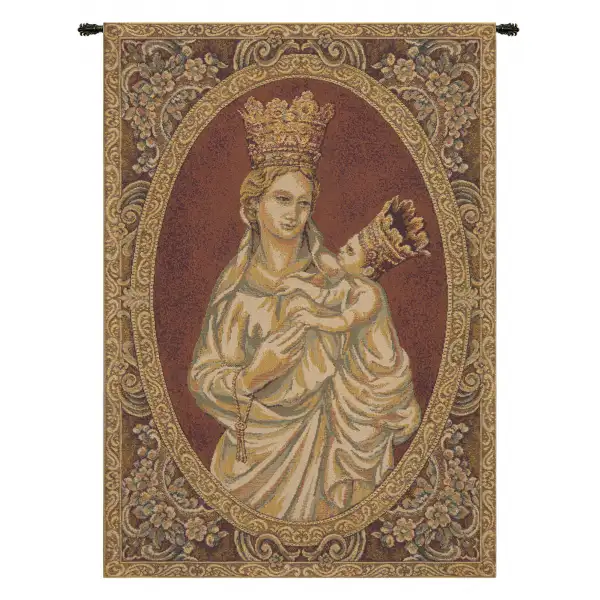 Charlotte Home Furnishing Inc. Italy Tapestry - 18 in. x 24 in. Nino Pisano | Madonna from Trapani Italian Tapestry